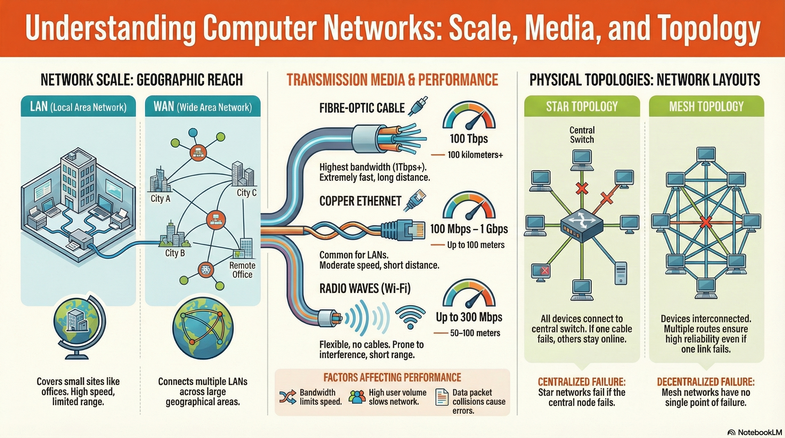 Networks & Topologies infographic